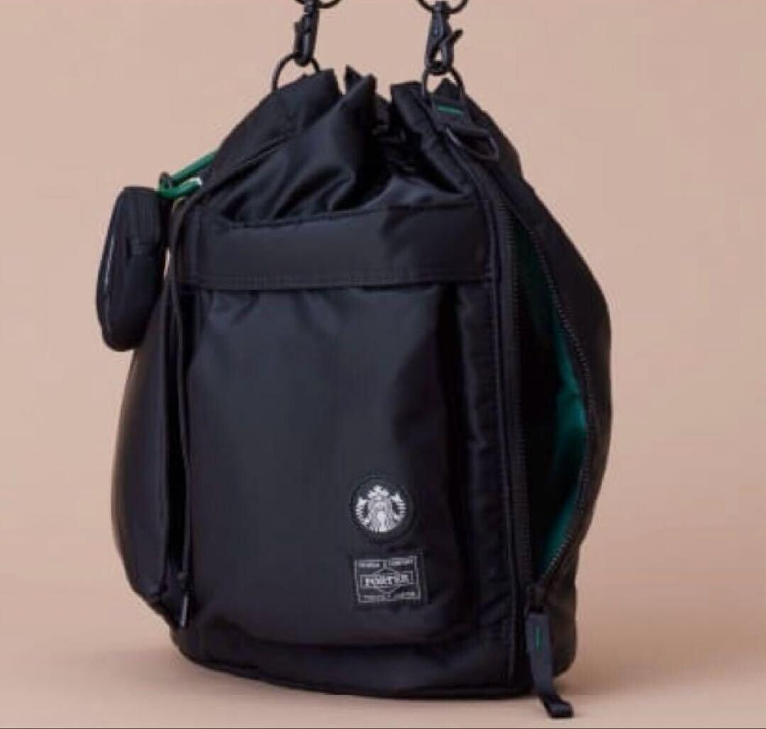 Starbucks x PORTER Coffee Bean Shape 2Way Tool Bag Black Starbucks x PORTER Coffee Bean Shape 2Way Tool Bag Black