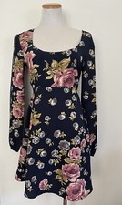 Reformed By reformation Floral Dress Size Medium open back A-line