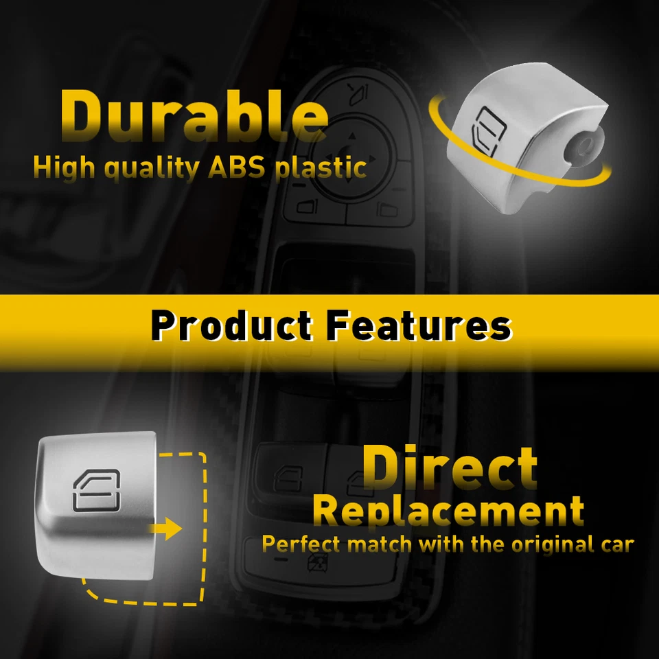 Para Mercedes-Benz Clase S W222 2013-2021 Interruptor Maestro Ventana Botones Tapas Cubierta Foto 4 de 4
