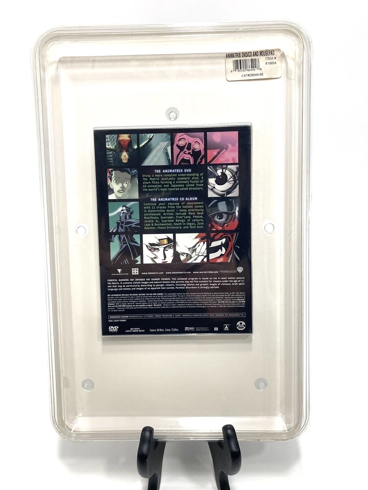 Animatrix DVD CD Sealed Promo Bundle Translucent Mouse Pad 2003 RARE The Matrix - Image 2 of 4