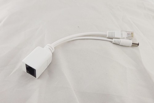 RJ45 Power Over Ethernet Passive PoE Adapter Injector Splitter Cable Kit White - Picture 4 of 7