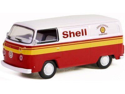 1979 Volkswagen Type 2 Panel Van White  Red with Yellow Stripes Shell Oil 1/64