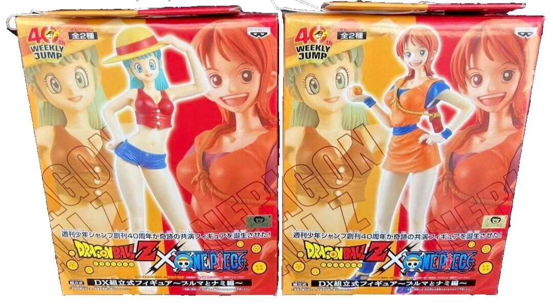 ワンピース　ドラゴンボール 週刊少年ジャンプ　 40周年記念コラボ　ブルマ　ナミ 40th WEEKLY JUMP DRAGON BALL Z x ONE PIECE BULMA & NAMI Goku Luffy