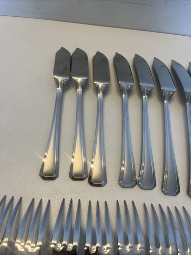 Série De 12 Couteaux Et 12 Fourchettes À Poisson Guy Degrenne En Inox - Imagen 19 de 23