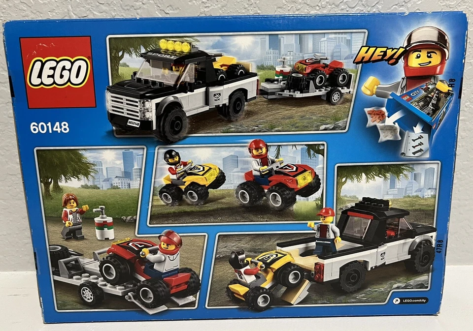 BRAND NEW, LEGO  City Great Vehicles ATV Race Team 60148 RETIRED - Imagem 2 de 2