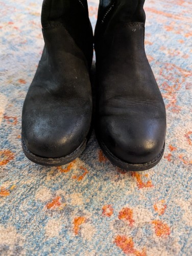 Teva Womens 7.5 Ellery Tall Waterproof Leather Boot Black Strappy Detail Outdoor - Picture 7 of 11