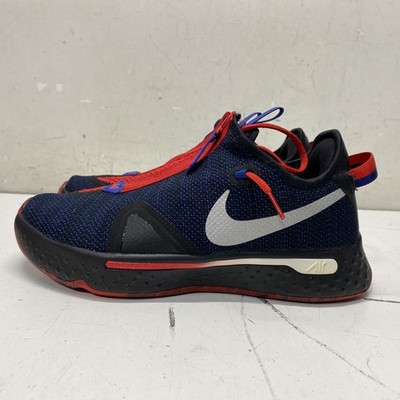 Nike Air PG 4 Navy University Red Basketball Shoes Men's Size 7.5