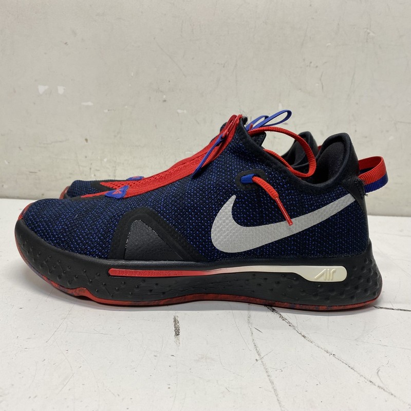 Nike Air PG 4 Navy University Red Basketball Shoes Men's Size 7.5