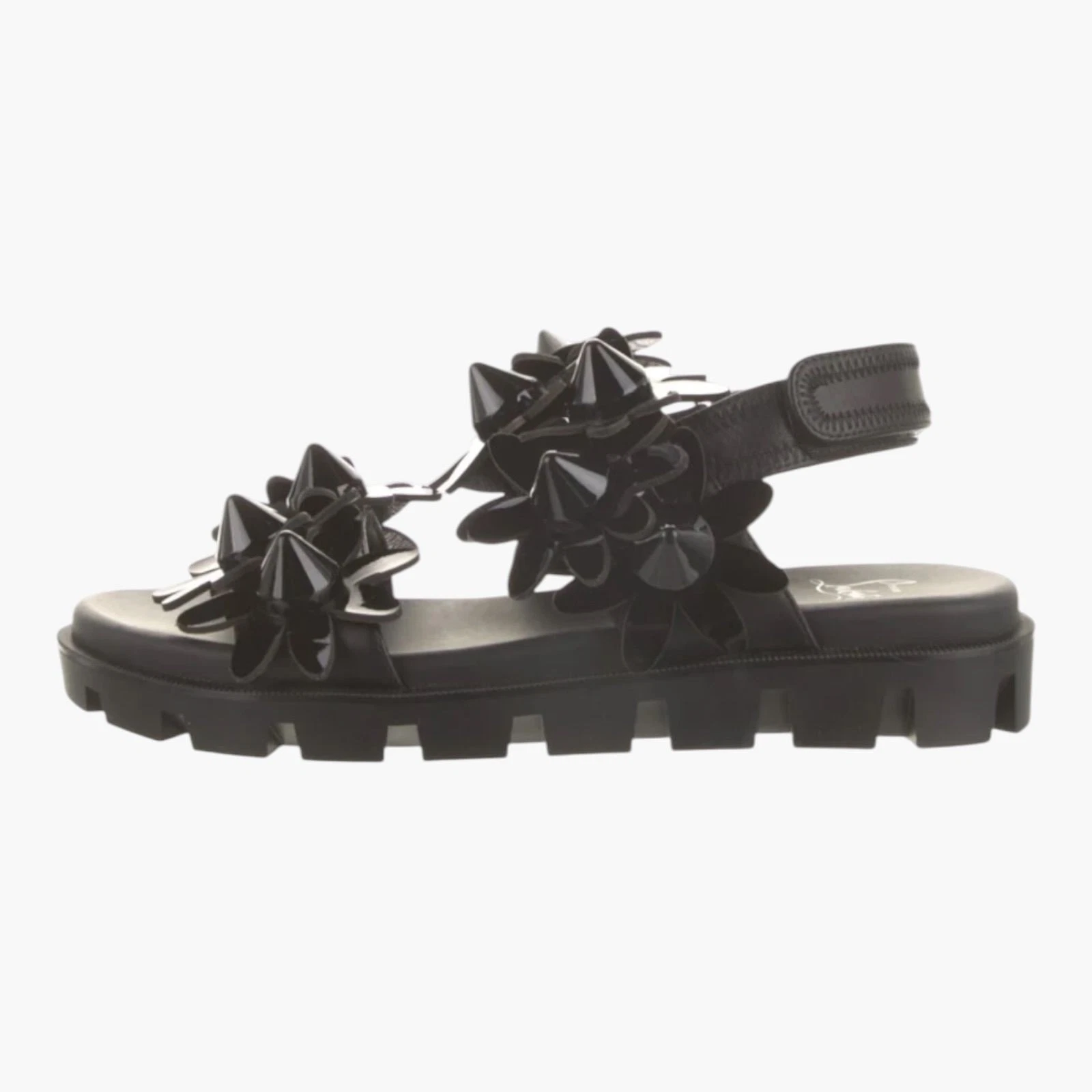 Christian Louboutin — Christian Louboutin Spike Leather Platform Sandals BlackEU 37.5 UK 4.5 US 7.5