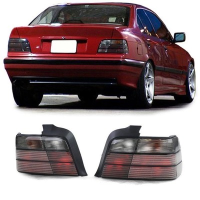  Tail Light Set Black Smoke BMW E36 Sedan 1990-1998 FREE SHIPPING  