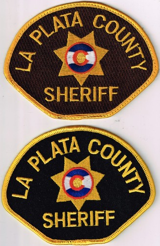 Pick 1 La Plata Co. Sheriff, Colorado Police patch: fully embroidered or twill