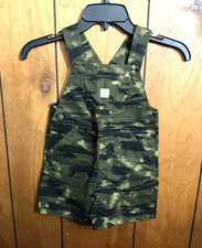 Carhartt Boys 4T Overall Shorts Cotton Camo