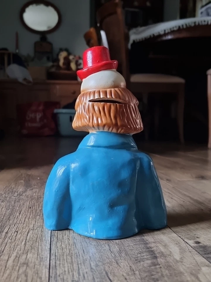 Vintage Ceramic Clown Head Money Box Circus Handpainted Figurine Piggybank 🤡 - Image 4 of 4