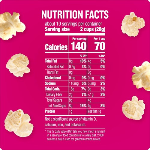 BOOMCHICKAPOP Kettle Corn Popcorn Sweet & Salty 10oz Party Size Gluten Free - Picture 4 of 9