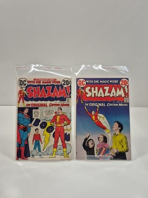 SHAZAM! #1 & #2 - 1973 REVIVAL CAPTAIN MARVEL SUPERMAN APP 