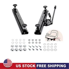 2PCS Seat Slider Track Strong Strength Adjustable Seat Sliding Fit For Go Kart