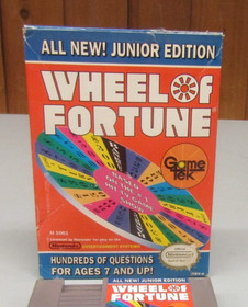 Wheel of Fortune - Junior Edition (Nintendo, NES, 1989) w/ box - Tested Working