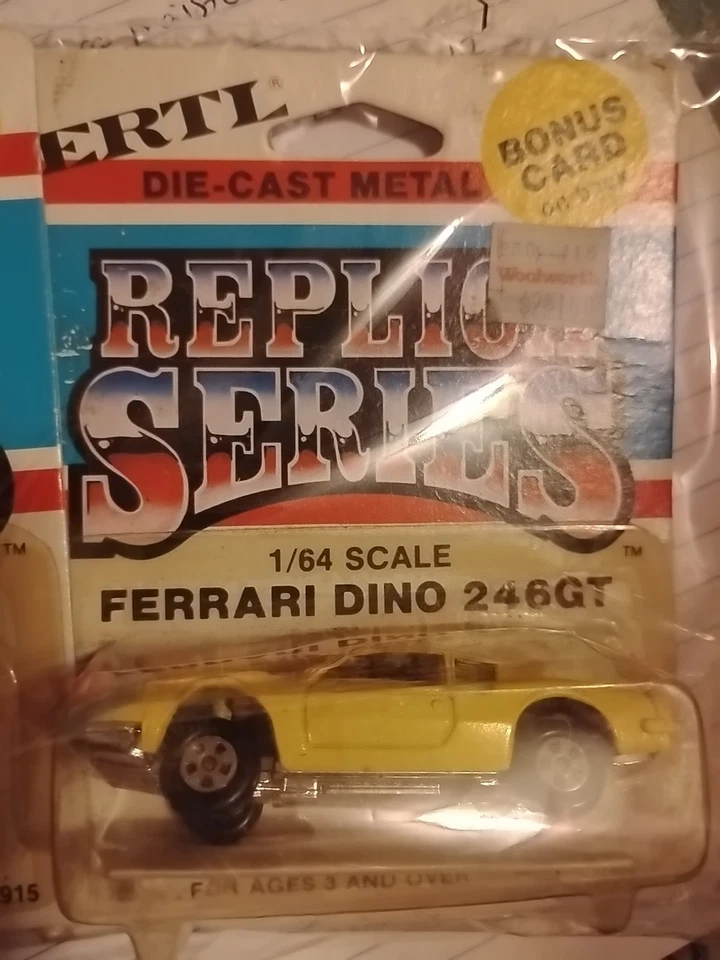 РЕДКАЯ-ERTL 1/64 масштаб PPORSCHE 911 литой (#1890) и Ferrari Dino 246GT. - Изображение 2 из 4