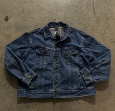 Lee Riders Denim Jacket Men s XL Regular PATD-153438 Metal Buttons Vintage USA