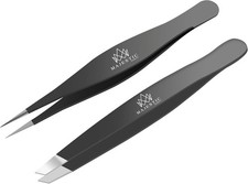 Fine Point  Slant Tweezers for Women and Men   Splinter
