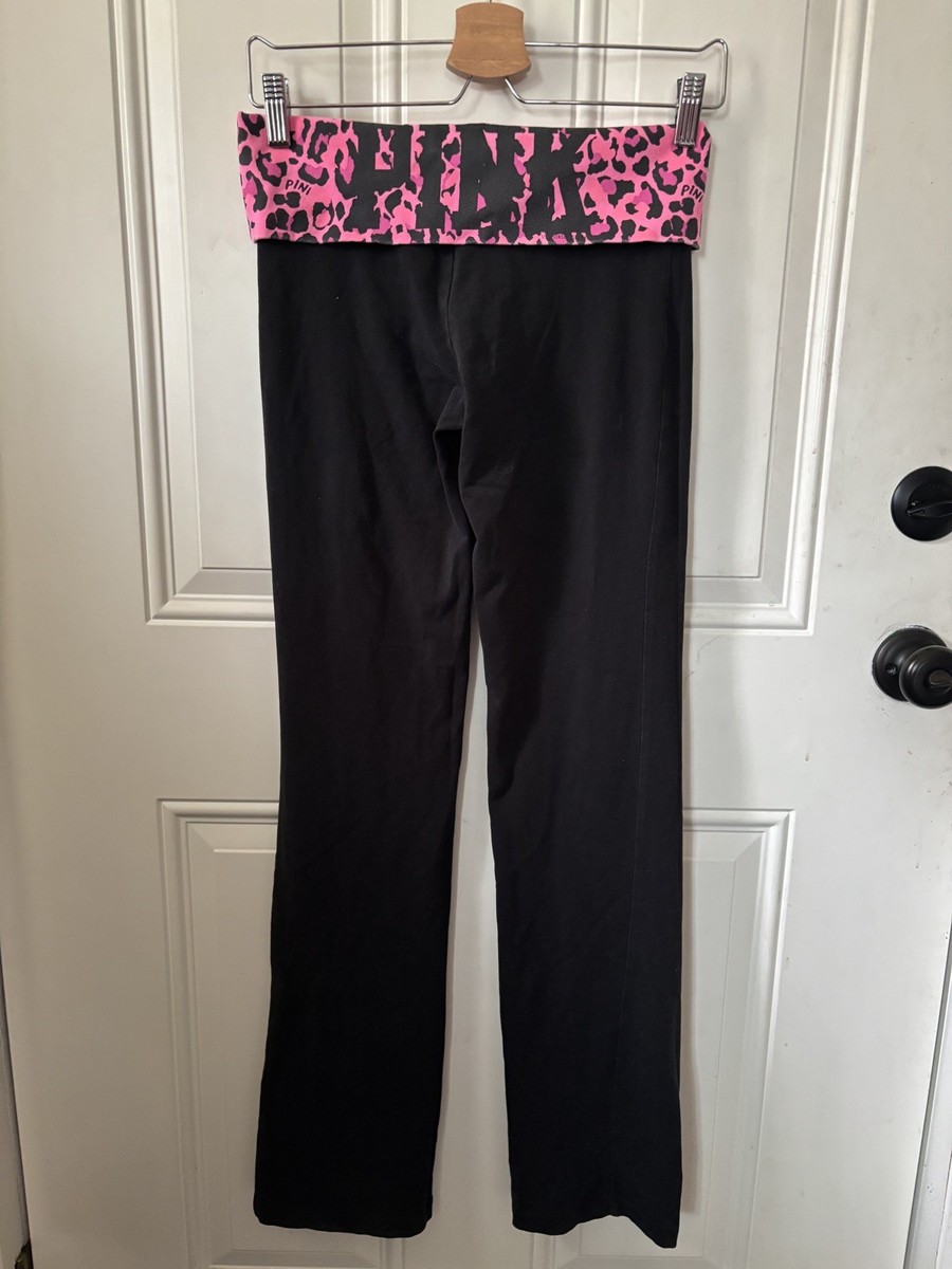 Animal Print Leopard Victoria Secret Yoga Pants VTG Y2K PINK