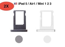 2X SIM Card Tray Holder Slot Replacement for iPad 5 2017 / Air 1 / Mini 1 2 3