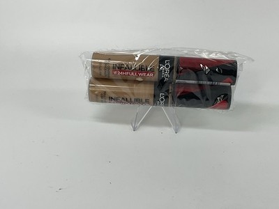 L'Oreal Paris Infallible Full Wear Waterproof Matte Concealer Walnut, 2 PACK