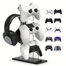 Universal 3-Layer Game Controller  Headphone Holder Stand for PS5 PS4
