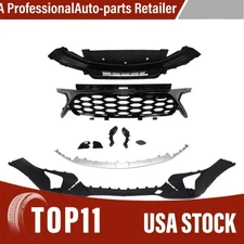 Front Bumper Cover Kit Black Replacement For Chevy Trax RS 2024 2025