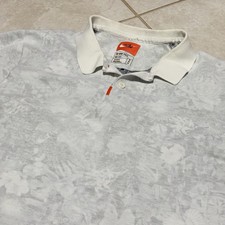Nike Polo Shirt Mens Medium Gray Floral Dri-FIT Golf The Nike Polo AV5240-015