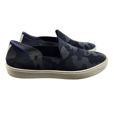 Rothys The Sneaker Grey Camo Slip On Knit Shoes Womens 9 Sustainable Casual