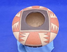Native American Adelle Nampeyo Hopi Hand Coiled Seed Pot Signed 5"