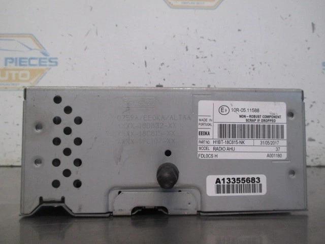 AUTORADIO RECEPTEUR TELEMATIQUE FORD FIESTA VII H1BT18C815NK 2631965 - Photo 2/4