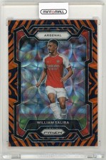 2023-24 Panini Prizm William Saliba Tiger Stripe Choice Prizms Arsenal
