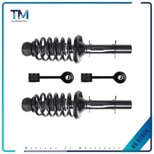 Complete Front Struts For VW Beetle 2001-10 Jetta Golf 2001-05 + Sway Bar Links