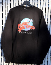 VTG 90’s Black Planet Hollywood Pullover Crewneck Sweatshirt Sz L USA Made Vegas