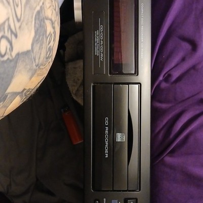 TEAC CD-RW890 CD Recorder Black Plays CD-RW CD Stereo RCA Output