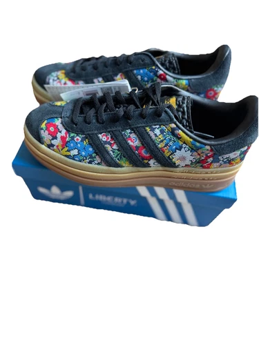 adidas Originals Gazelle Bold x Liberty London in Black and Floral Print UK 7 - Picture 11 of 13