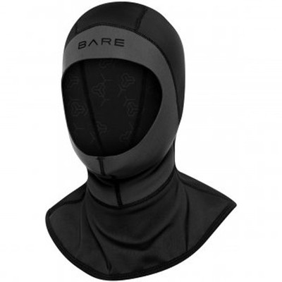 DUWT  BARE EXOWEAR HAUBE Hood Unisex - Black Tauch Haube Nasstauchhaube