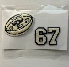 Lot of 3 Pcs Ralph Lauren Chenille Patch and Cloth Patches