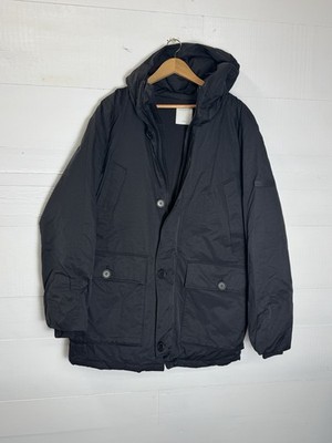 NWT Authentic SANDRO Polar New Jacket Men's XL Hooded Down Padded Black Parka