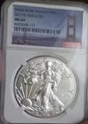 A 2017 S & 2016-S American Silver Eagle Struck At The San Francisco Mint