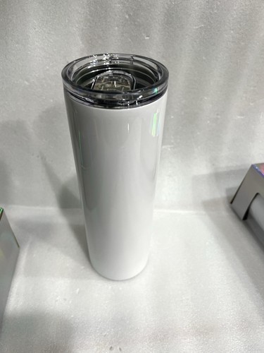 3 PACK SUBLIMATION TUMBLER 30 oz SKINNY STRAIGHT WHITE JUST PUT YOUR OWN DESIGN - Picture 3 of 5