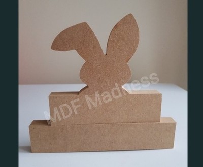 HOLZ BASTELFORM. MDF HASENBLÖCKE. OSTERARTIKEL