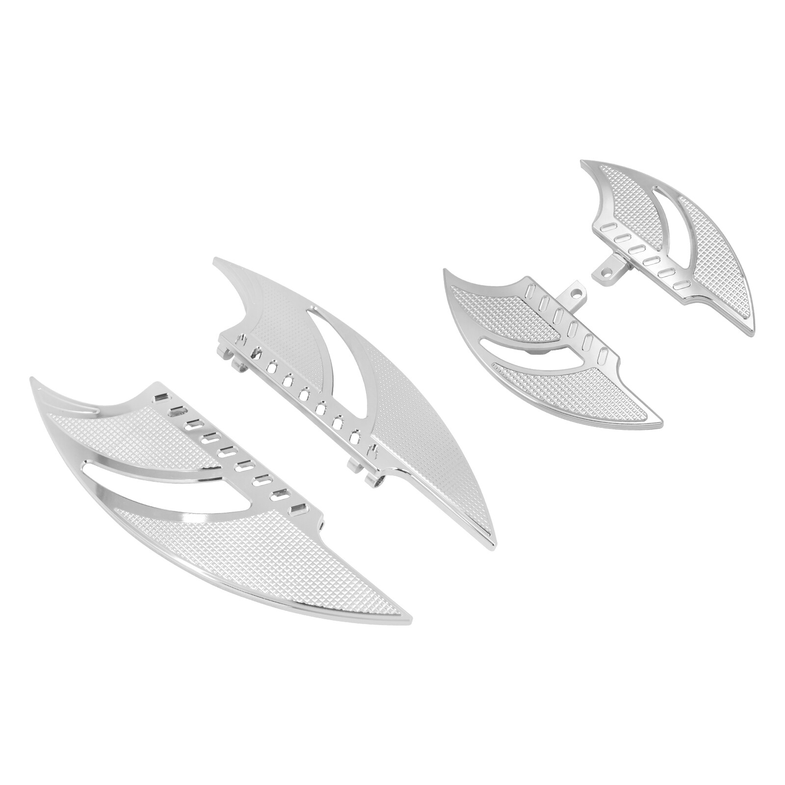 Chrome Driver Passenger Floorboards Foot Pegs For Harley Touring Road King Glide