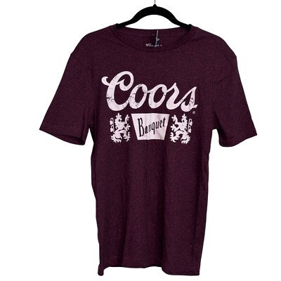 Coors Banquet Graphic T-Shirt Beer Logo Short Sleeve Top Men's Size S