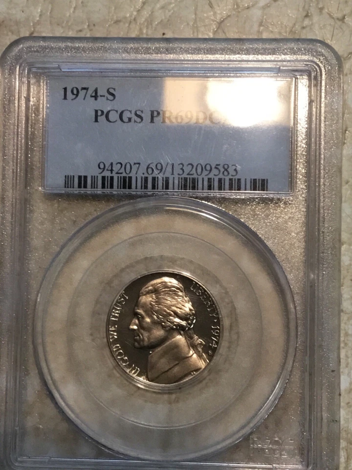 1974S PCGS PR69DCAM 25 10 5 1 Cent LOT Of 64 Coin 2 Mint Bag COA 1776-1976 1970 - Image 4 of 4