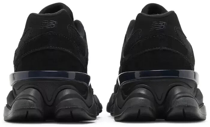 Size 5.5 - New Balance 9060 Triple Black Suede for sale
