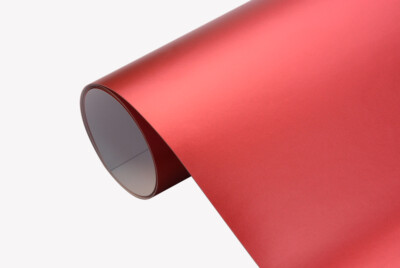 28,95 /m² Autofolie Chrom matt metallic -rot 25 x 152cm selbstklebend Muster