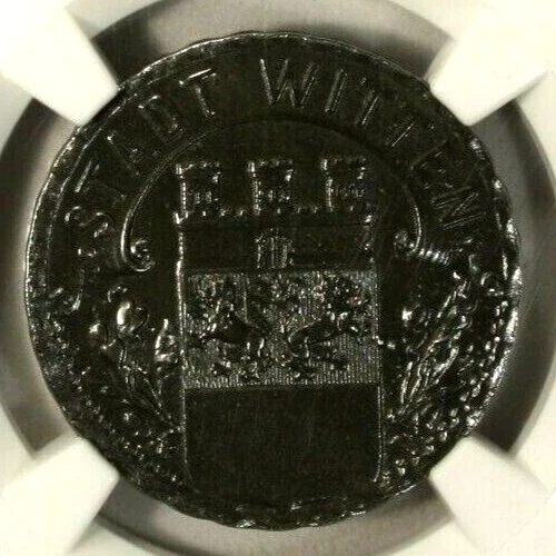 Germany 50 Pfennig  1919 NGC MS 63 UNC  City of Witten  Lamb-584.6 Iron Notgeld